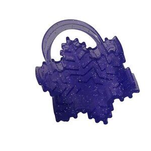 Barbie Extra Fly Wintery Snow Snowflake Handbag Purple Glitter 2.5" Replacement